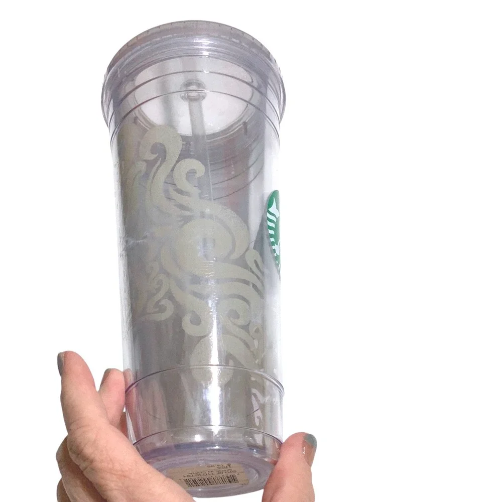 Set of 5 STARBUCKS tumblers and cups‎ with lids & straws